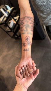 Tattoo shop Groningen - PUUR portfolio - tatoeage 444 klavertje