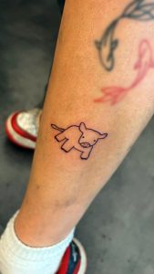 Tattoo Shop Groningen - PUUR portfolio - tatoeage koe - cow tattoo